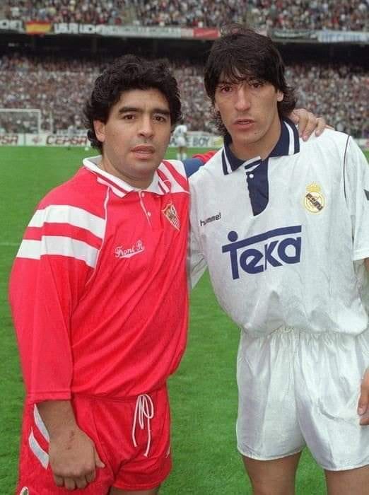 Maradona y Zamorano